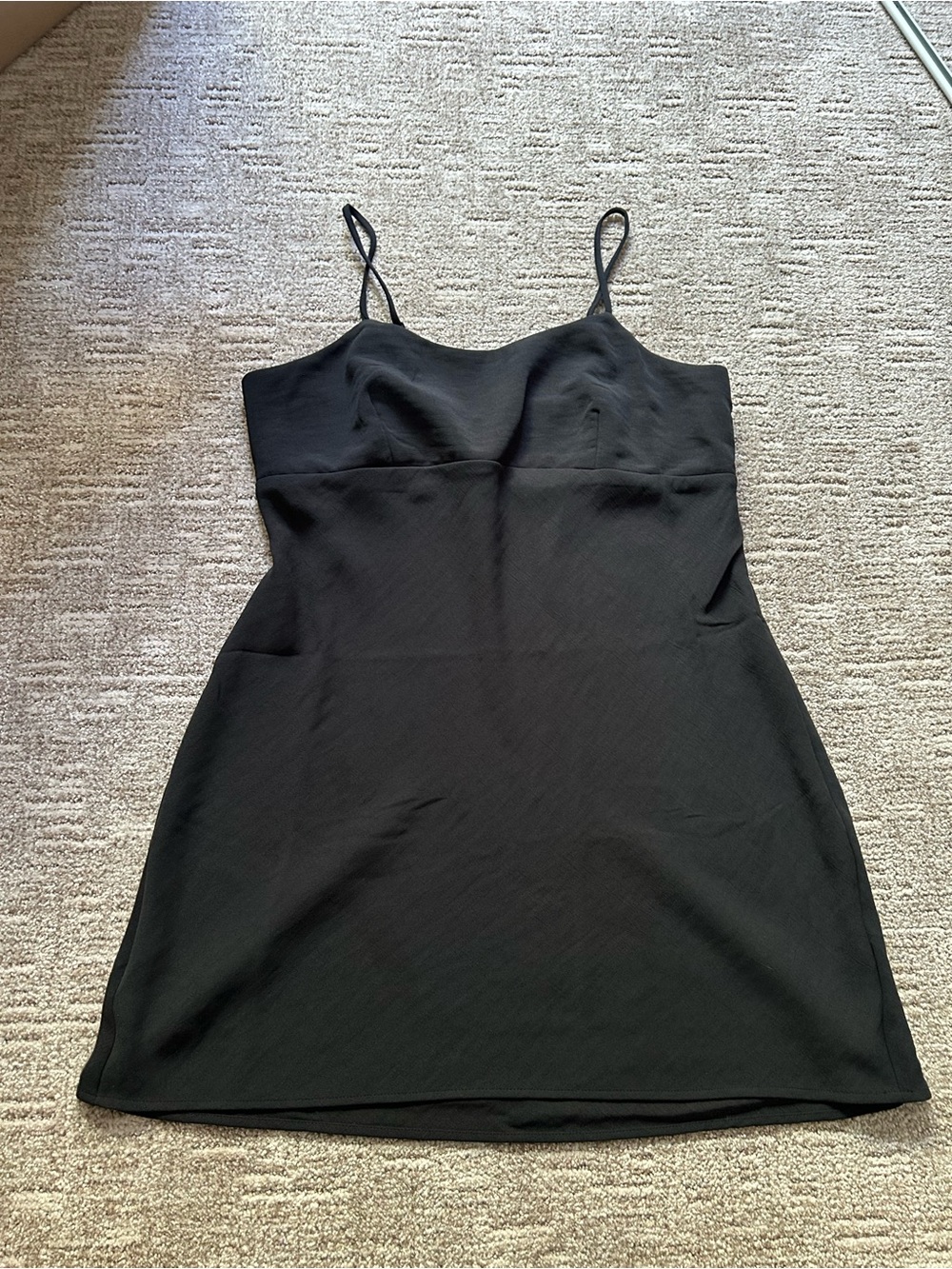 a new day Black Slip Dress with Spaghetti Straps
